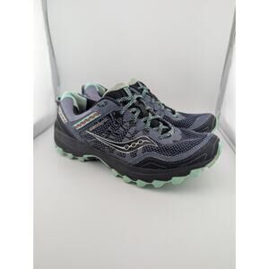 Saucony Excursion TR12 Size 9 Trail Running Shoes Hiking Sneakers Blue Mint